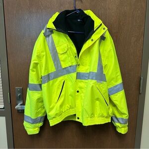 ERB Safety Hi Vis Safety 2-in-1 Bomber Jacket Men’s 2XL NWT